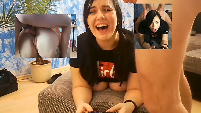 Teen (18+) Gets Face Fucked While Gaming