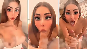 Teen (18+) German Girl Gives A Blowjob And Gets A Handjob