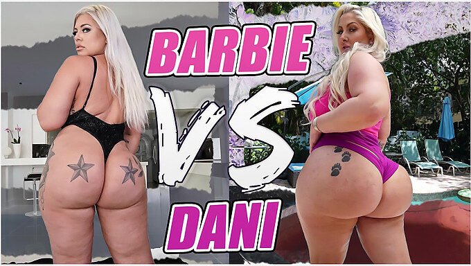 Interracial Stor Rumpa Avsugning: Mz Dani Vs Ashley Barbie I Huvudrollen